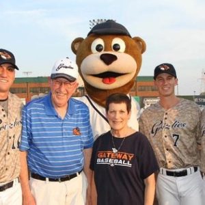 Kay and Ken Jones, the first host family for the Gateway Grizzlies